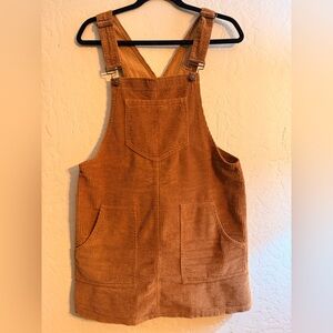 Rewash Tan Corduroy Overalls